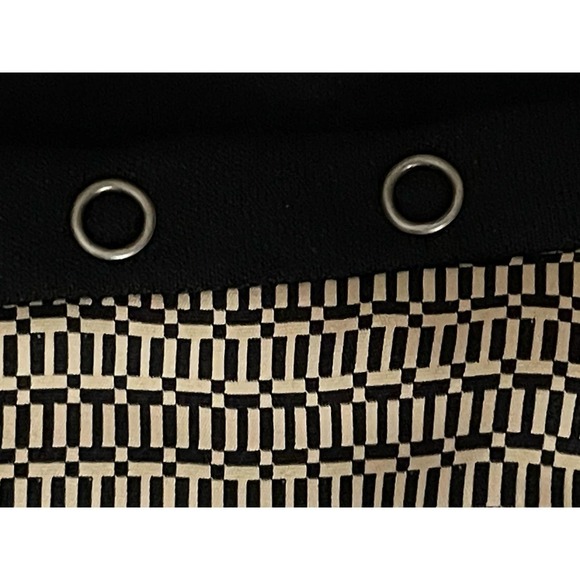 Norton McNaughton Women's Size 14 Pencil Skirt Abstract Geo Print Faux Snaps - Picture 2 of 8